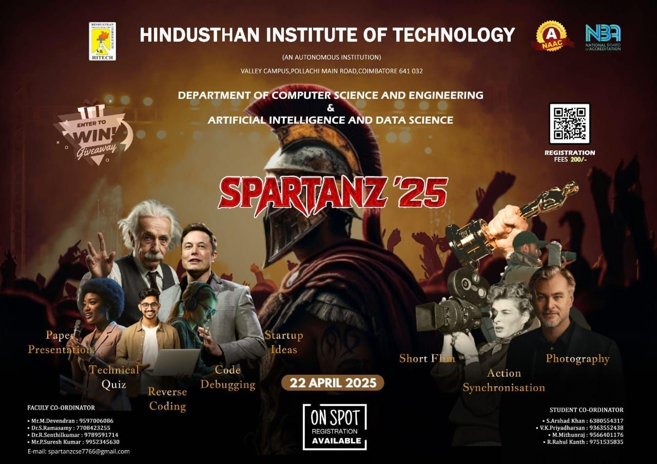 Spartanz 2K25 Event Poster